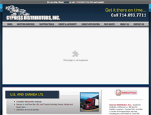 Tablet Screenshot of cypressdist.com
